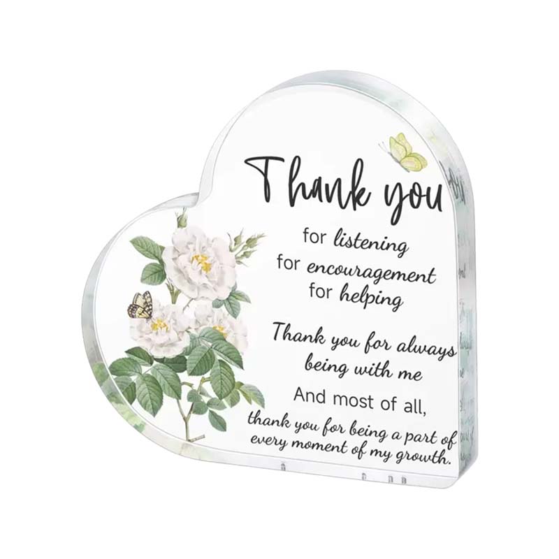 Herzschmuck Acryl Geschenk