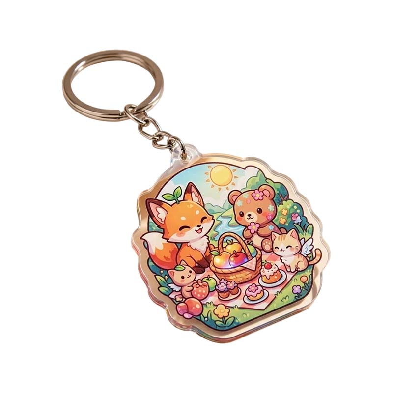 Epoxid-Anime-Shaker Acryl-Schlüsselanhänger-Charm
