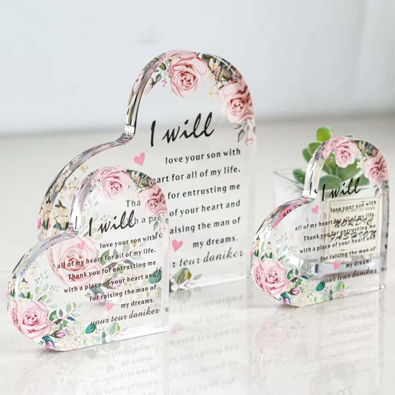 Transparentes Standees Acrylgeschenk
