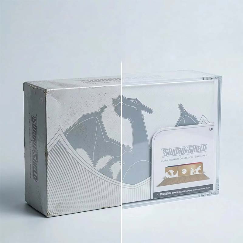 Dicke, stoßfeste Vitrine aus Acryl