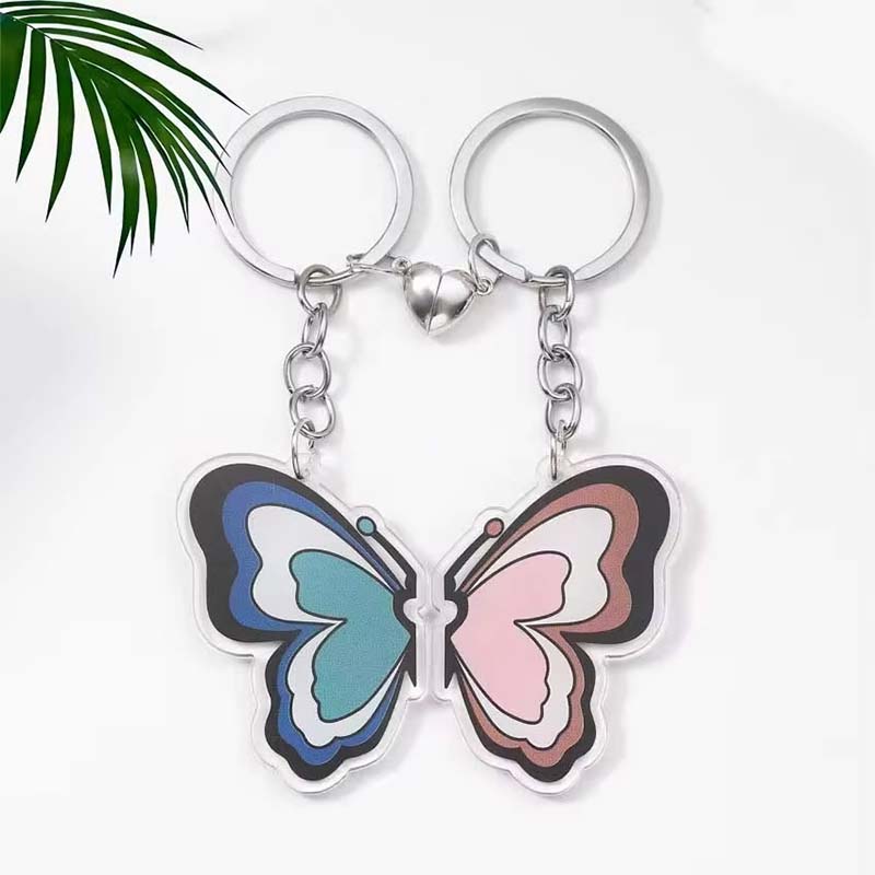Anime-Paar Epoxid-Acryl-Schlüsselanhängermagnet