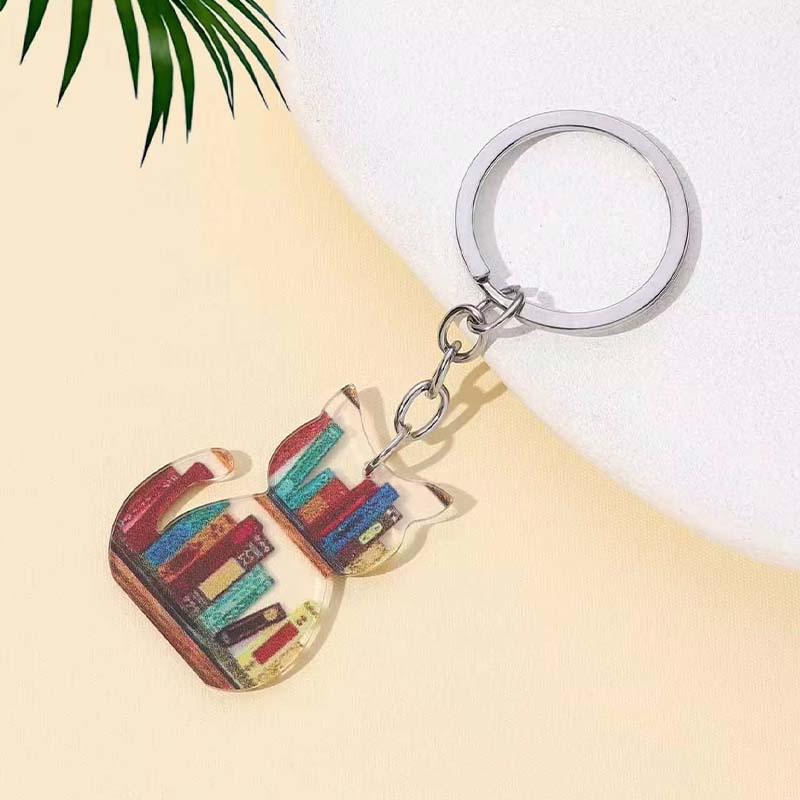 Doppelseitiger Schlüsselanhänger-Charm aus Cartoon-Acryl