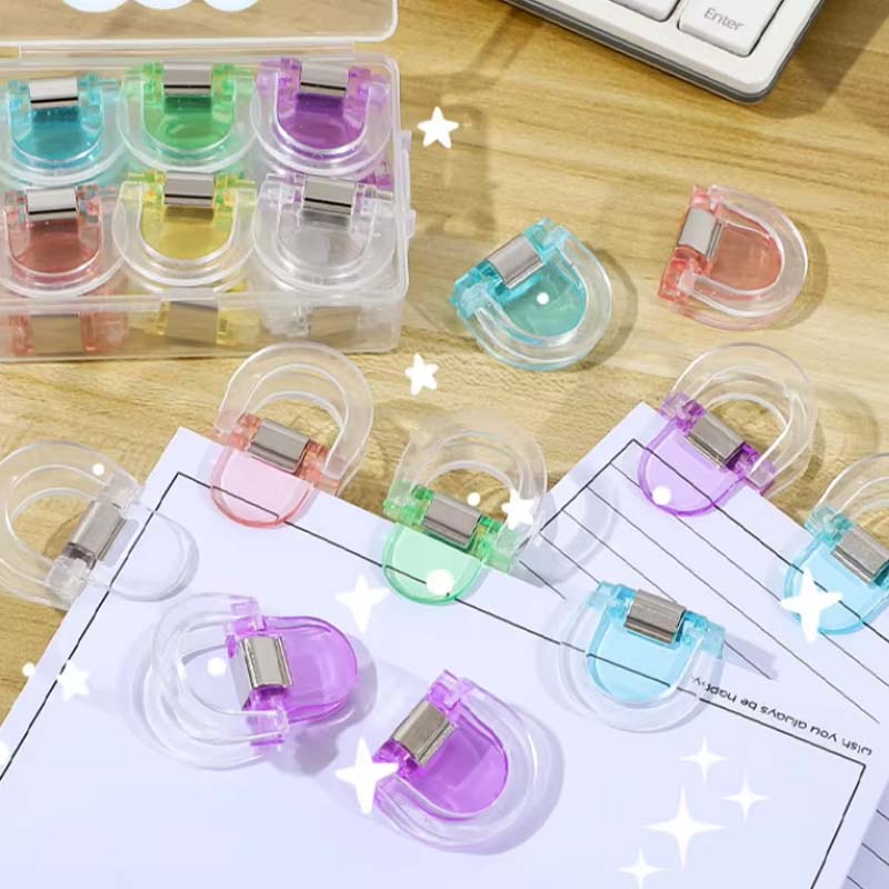 U-förmiger transparenter Acrylclip mit UV-Druck