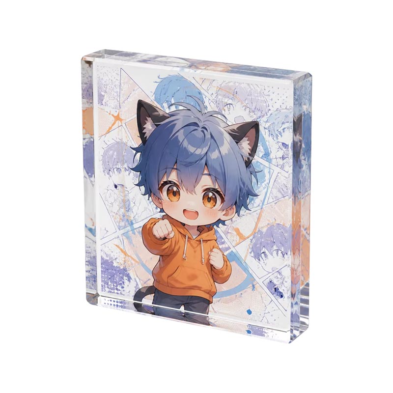 3D-Anime-Ziegel-Display aus Acryl, Sammlerfigur Chibi
