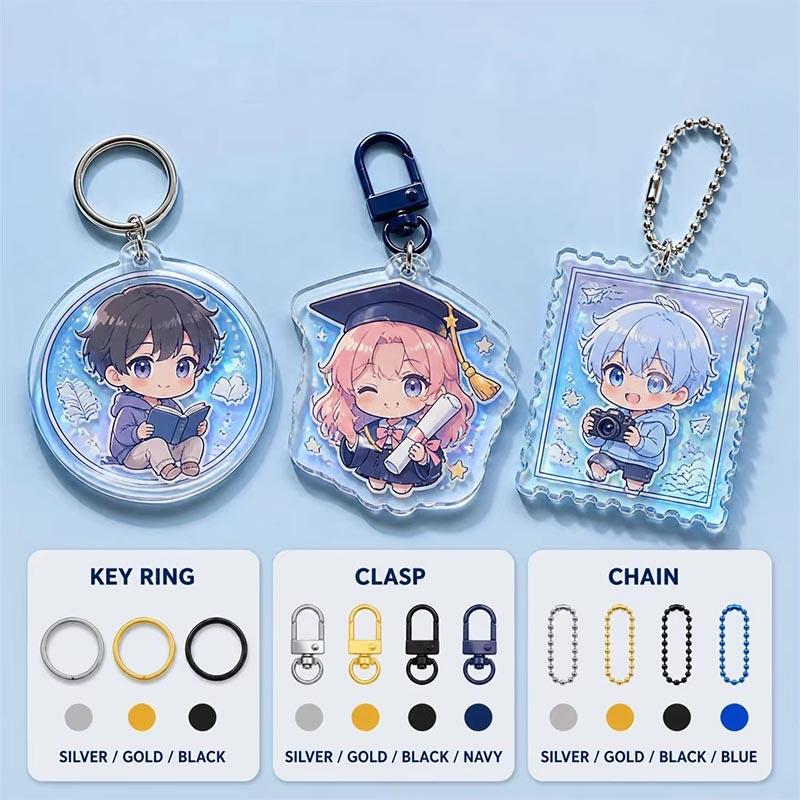 Benutzerdefinierter Shaker Acryl Schlüsselanhänger Schwimmende Pailletten Epoxid Charm