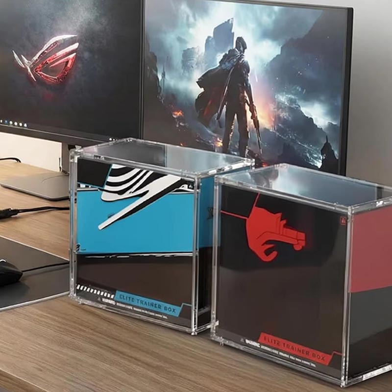 Benutzerdefinierte rechteckige Acryl-Aufbewahrungsbox Daily Gadget Organizer