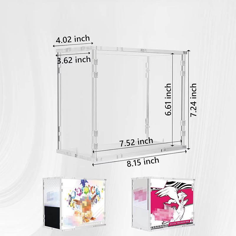 Luxuriöse Acryl-Displaybox mit individuellem Farbdeckeldesign