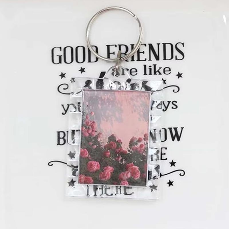 Leere Acryl-Fotoeinsatz-Ornament DIY Craft Dekoration